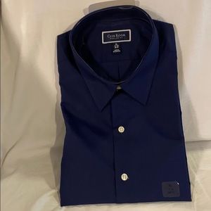 Club room men’s navy dress shirt. Size XL